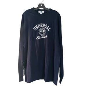 Universal Studios Long Sleeve Top Shirt Blue Mens XXL 100% Cotton